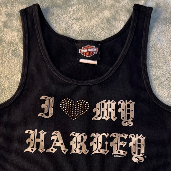 Y2K Harley-Davidson Black Tank Top - Picture 2 of 6